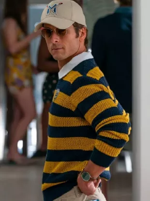 How to Make a Killing 2026 Glen Powell Striped Sweatshirt