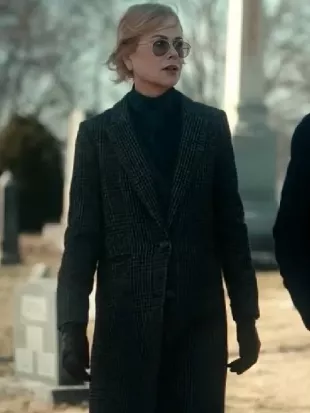 Scarpetta S01 Nicole Kidman Grey Wool Coat
