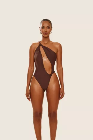 The Asymmetric Knot Detail Swimsuit