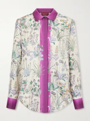 Printed Silk Shirt