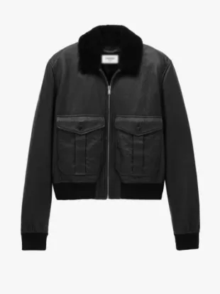 The Voice S29 John Legend Black Shearling Collar Jacket