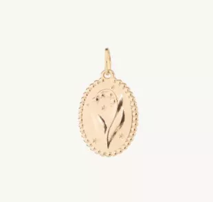 Jewelry Lily of the Valley Poem Charm