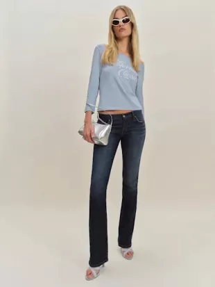 Kenny Low Rise Heart Pocket Jeans