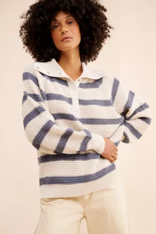 Snap Collar Pullover