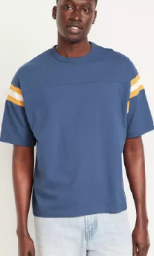 Heavyweight Football Style T Shirt