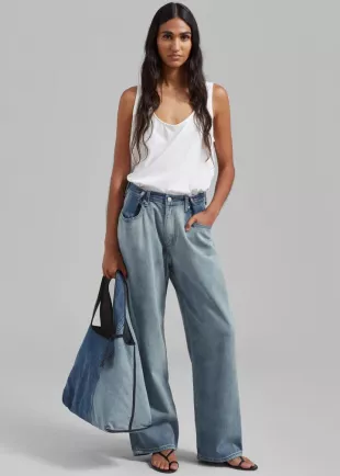 Hayla Contrast Denim Pants
