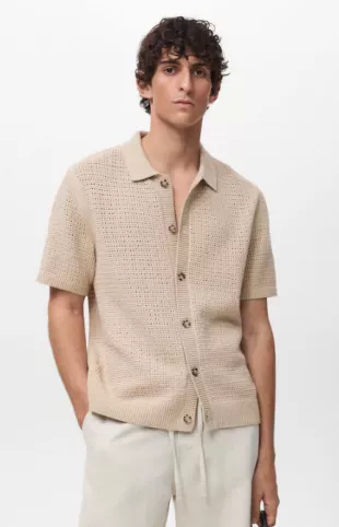 Openwork Knitted Shirt