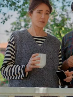 Shrinking Season 3 Christa Miller Striped Top