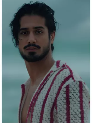 56 Days S01 Oliver Kennedy Crochet Striped Shirt