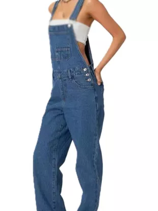 Shrinking S03 Isabella Gomez Denim Overall