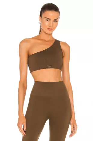 Sculptflex Ribbed One-Shoulder Bra