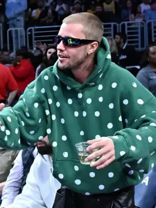 Justin Bieber The Los Angeles Lakers Game Hoodie