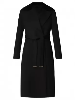 Taylor Swift NYC 2026 Shearling Collar Wrap Coat