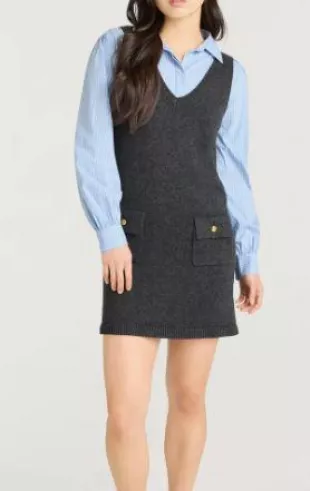 Vivianne Mixed Media Minidress