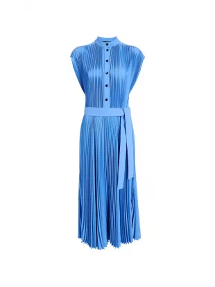 Farah Pleated Midi Dress