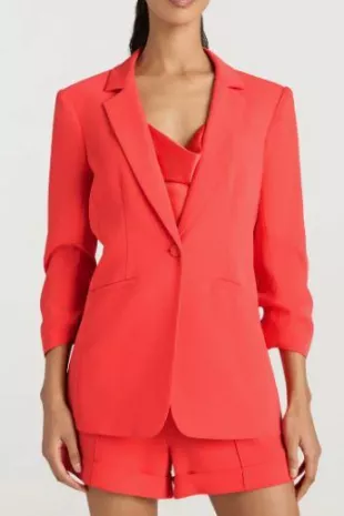 Khloe Ruched Sleeve Blazer