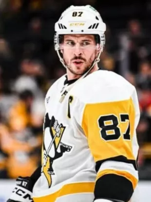 Sidney Crosby Penguins White Away Jersey