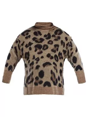 Greys Anatomy S22 Sara Paxton Leopard Print Sweater