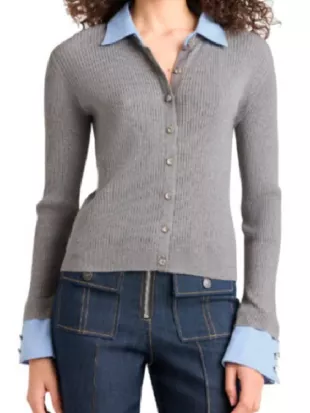 The Today Show Hoda Kotb Grey Cardigan