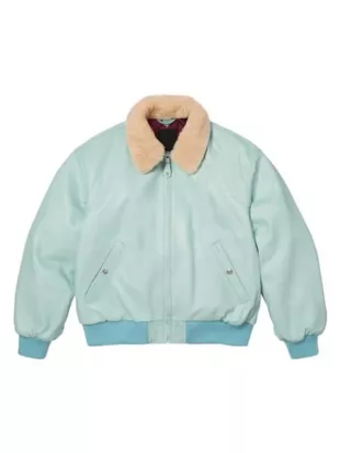 Supreme Schott Shearling Collar Bomber Jacket