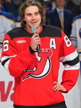 Jack Hughes Buffalo Sabres VS New Jersey Devils Jersey