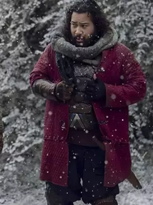 The Walking Dead S09 Jerry Red Quilted Jacket