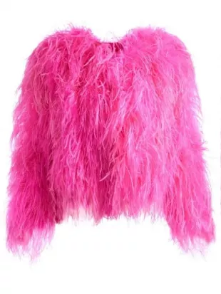 Elsbeth S03 Carrie Preston Pink Feather Jacket