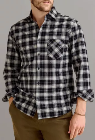 John Plaid Cotton Button Up Shirt
