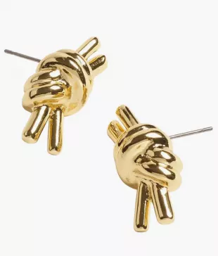 Knotted Statement Stud Earrings
