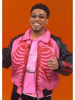 Today Show Anderson .Paak’s Pink and Black Leather Jacket