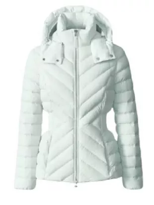 Today Show Hoda Kotb White Quilted Puffer Jacket