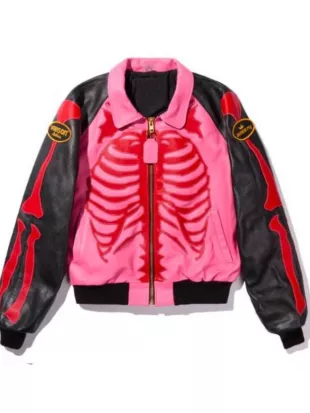 Today Show Anderson .Paak Pink and Black Leather Jacket