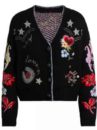 High Potential S02 Morgan Embroidered Cardigan