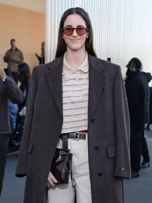 Caitlin Clark Milan Fashion Week Coat