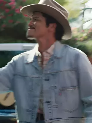 Bruno Mars Risk It All Denim Trucker Jacket