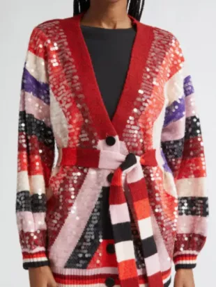 Elsbeth S03 Carrie Preston Sequin Cardigan