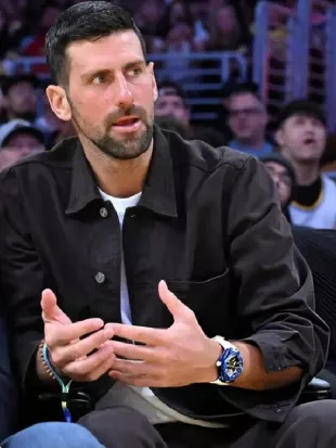 Novak Djokovic The Los Angeles Lakers Game Denim Jacket