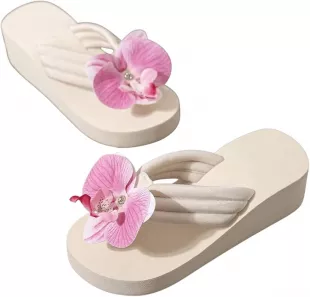 Women's 3D Floral Platform Sandals