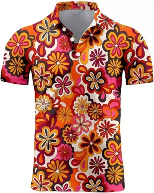 70s Outfits for Men Golf Polo Shirts