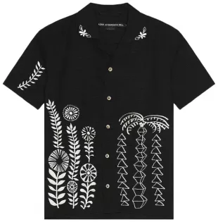 May Embroidery Open Collar Shirts