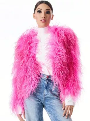 Kidman Feather Pink Jacket