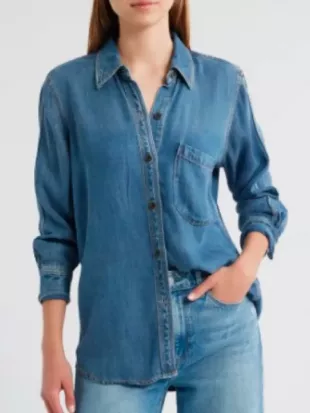 Young & Restless 2026 Sharon Newman Denim Shirt