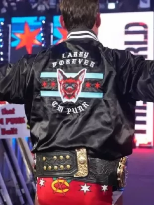 CM Punk WWE Elimination Chamber Bomber Jacket