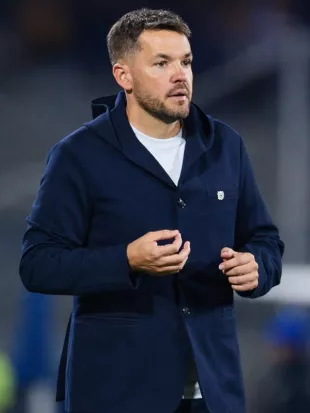 Nicolás Larcamón Blue Hooded Jacket