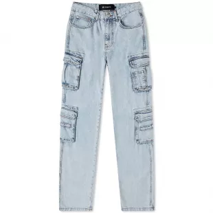 Women's Cargo Jean in Light Blue