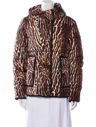 Animal Print Faux Fur Jacket
