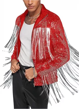 Men's Fringe Trim Jackets