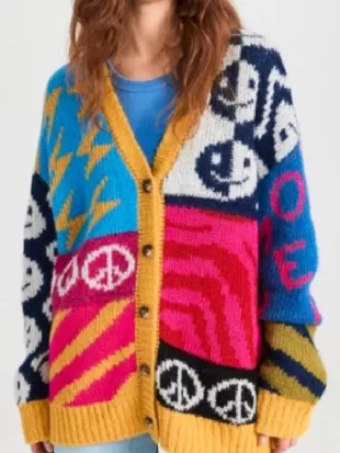 House of Villains S03 Kate Chastain Print Long Cardigan