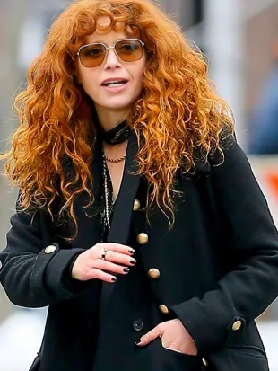 Russian Doll S02 Natasha Lyonne Black Wool Coat