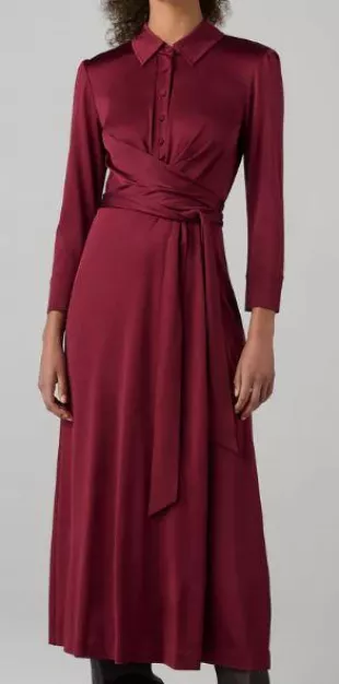 Sana Dress in Wine Pink